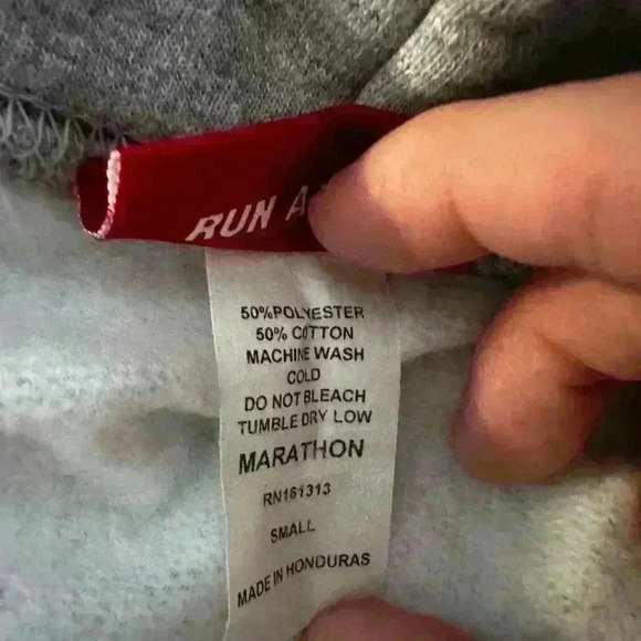 NWOT Women’s Crenshaw Marathon Clothing Cropped Heather Grey Hoodie. Sz: S. - Picture 8 of 9